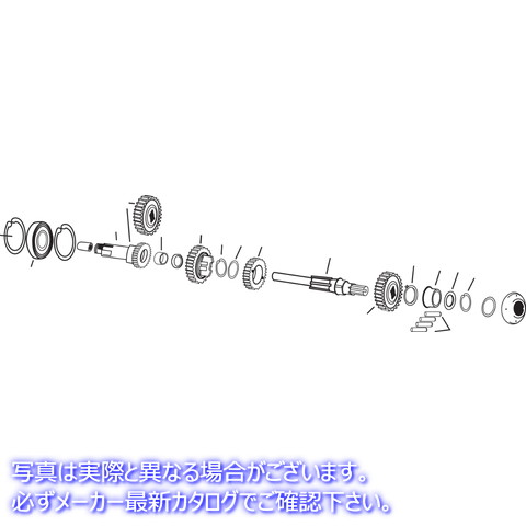 取寄せ 4速メインシャフト アンドリュース 4-Speed Mainshaft 258080 DS199402