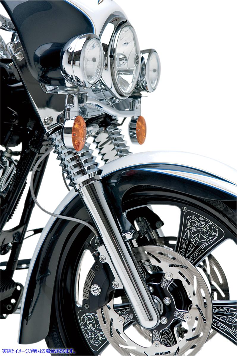 取寄せ デュアルディスクホットレッグフォークレッグ アレンネス Fork Legs - Chrome - Smooth - Dual Disc - '08-'13 FLT 06-500 04030029