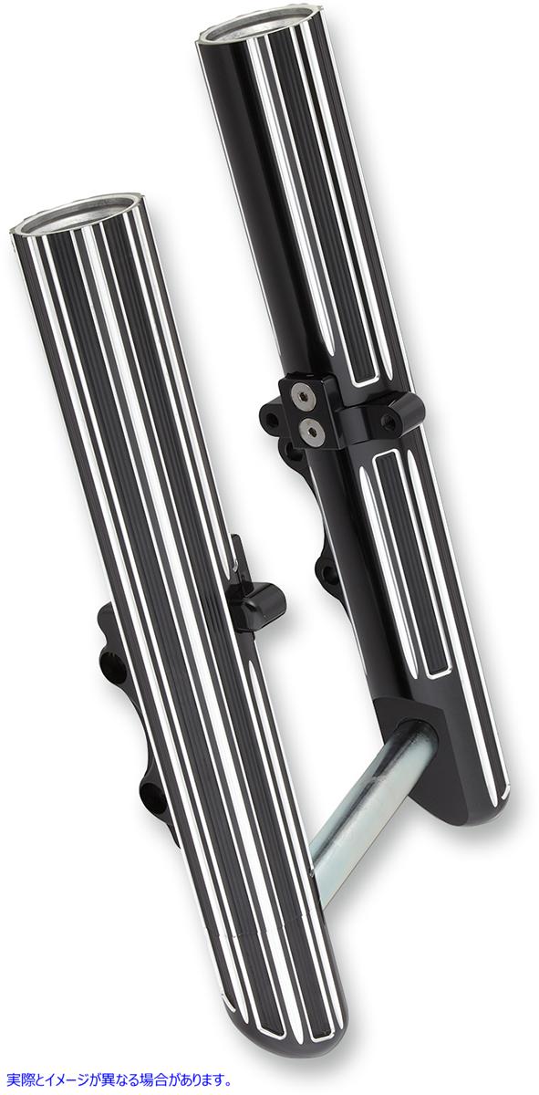 取寄せ 熱い脚のフォークレッグ - 10ゲージ アレンネス Fork Legs - Black Anodized - Hot Legs - Custom Single Disc - 10-Gauge 40-518 04030124