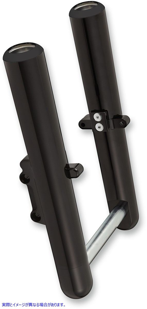 取寄せ 熱い脚のフォークレッグ - 滑らか アレンネス Fork Legs - Black Anodized - Hot Legs - Custom Single Disc - Smooth - '00-'07 06-523 04110022