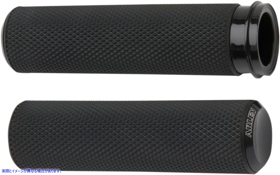 取寄せ ローレットグリップ - TBW - ブラック アレンネス Knurled Grips - TBW - Black 07-327 06301044