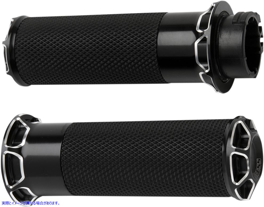 取寄せ ベベルグリップ - TBW - ブラック アレンネス Beveled Grips - TBW - Black 07-329 06301161