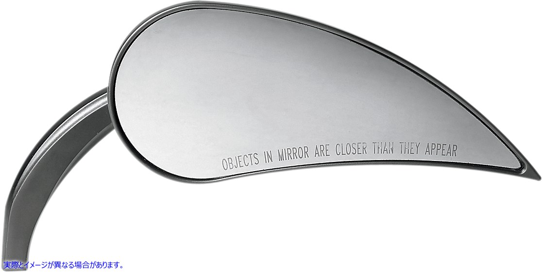 取寄せ ミラー - Rad III - サイドビュー - ティアドロップ - ブラック - 右 アレンネス Mirror - Rad III - Side View - Teardrop - Black - Right 13-093 06400325