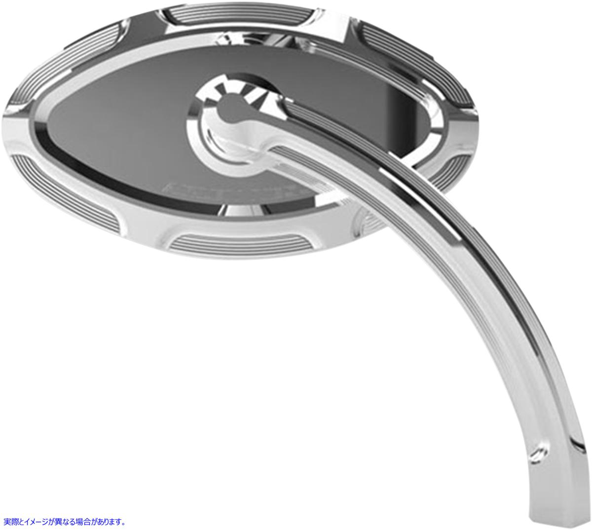 取寄せ ミラー - ベベル - サイドビュー - ショート - キャットアイ - クローム - 左 アレンネス Mirror - Beveled - Side View - Short - Cat Eye - Chrome - Left 13-131 06400756