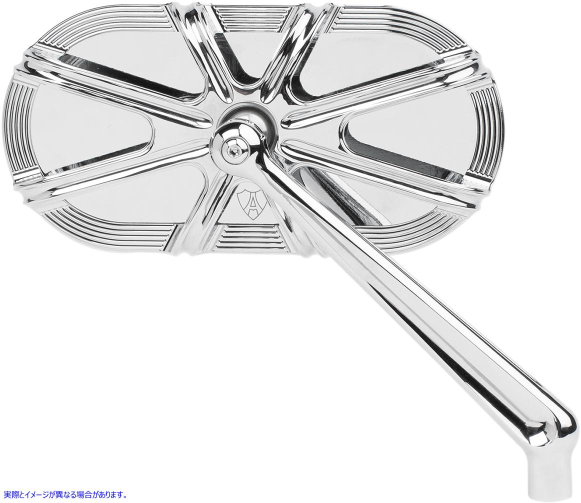 取寄せ ミラー - サイドビュー - ケージシリーズ/10ゲージ - クローム - 右 アレンネス Mirror - Side View - Caged Series/10 Gauge - Chrome - Right 13-163 06401204