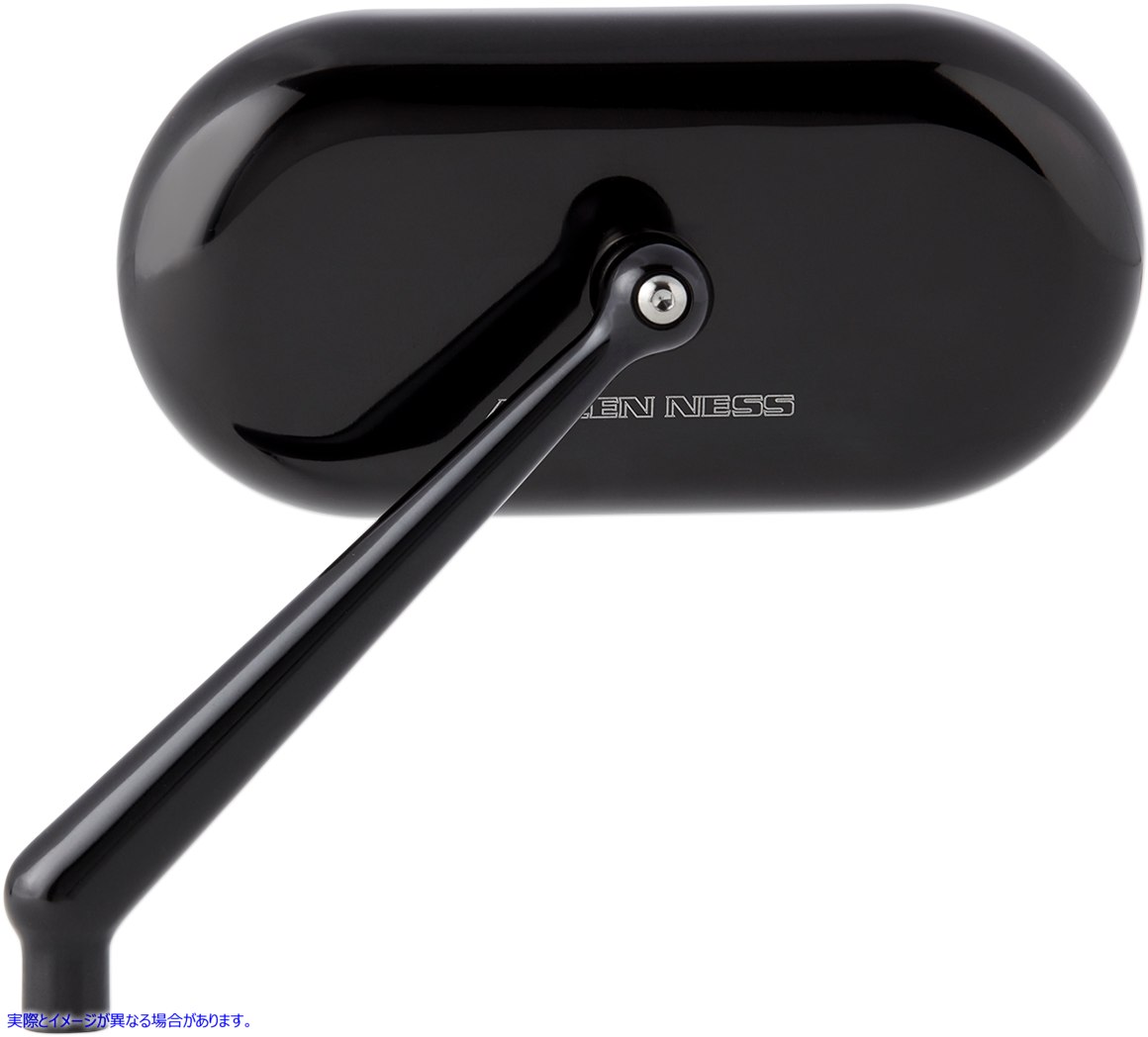 取寄せ ミラー - サイドビュー - オーバル - ブラック - 左 アレンネス Mirror - Side View - Oval - Black - Left 13-170 06401332