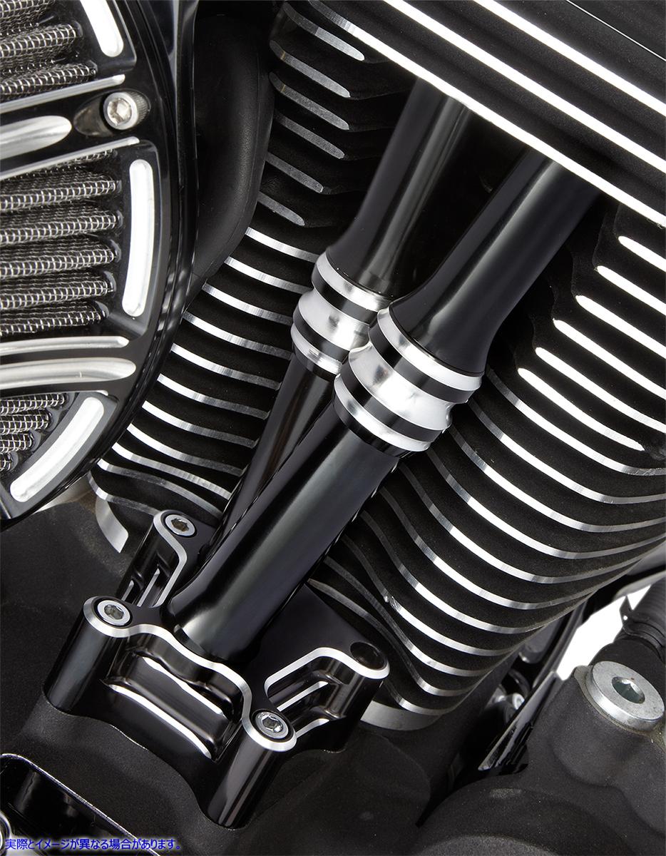 取寄せ プッシュロッドチューブカバーキット - 10ゲージR - ブラック - M8 アレンネス Pushrod Tube Cover Kit - 10 GaugeR - Black - M8 03-643 09280090