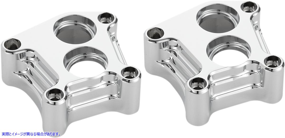 取寄せ リフターブロックカバー - 10ゲージ - クローム アレンネス Lifter Block Covers - 10 Gauge - Chrome 12-572 09401345