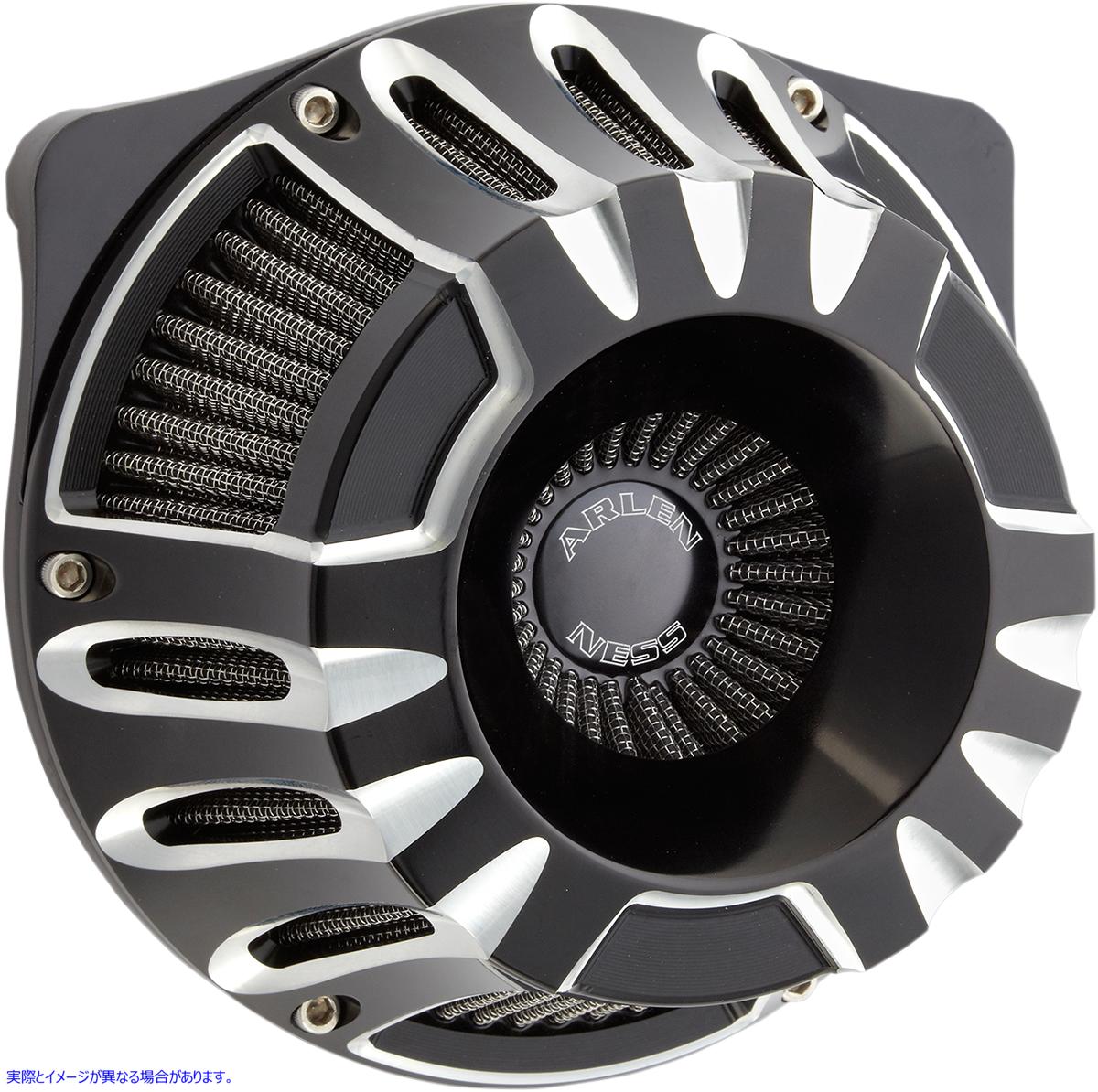 取寄せ 逆シリーズエアクリーナーキット - ディープカット アレンネス Inverted Series Air Cleaner Kit - Black 18-927 10101209