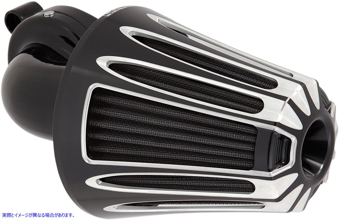 取寄せ カバー付きモンスターサッカーエアクリーナーキット - ディープカット アレンネス Monster Sucker? Air Cleaner Kit - Black 81-037 10102097