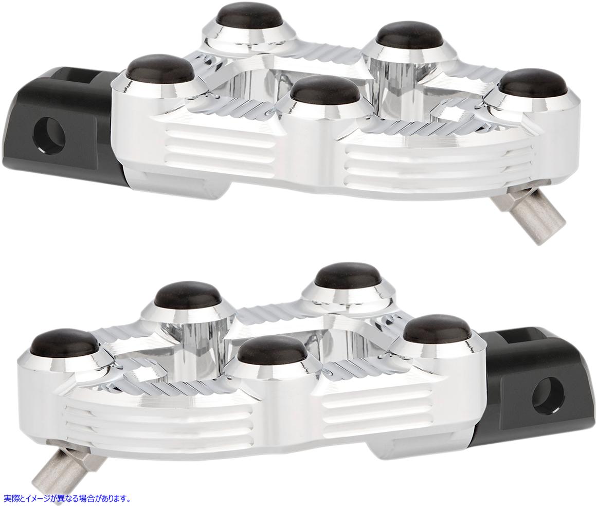 取寄せ MX フットペグ - ドライバー - クローム アレンネス MX Footepgs - Driver - Chrome 07-914 16201961