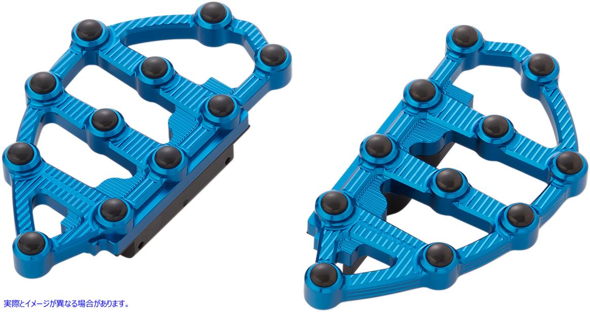 取寄せ MX パッセンジャーフロアボード - ブルー アレンネス MX Passenger Floorboards - Blue 06-897 16210948