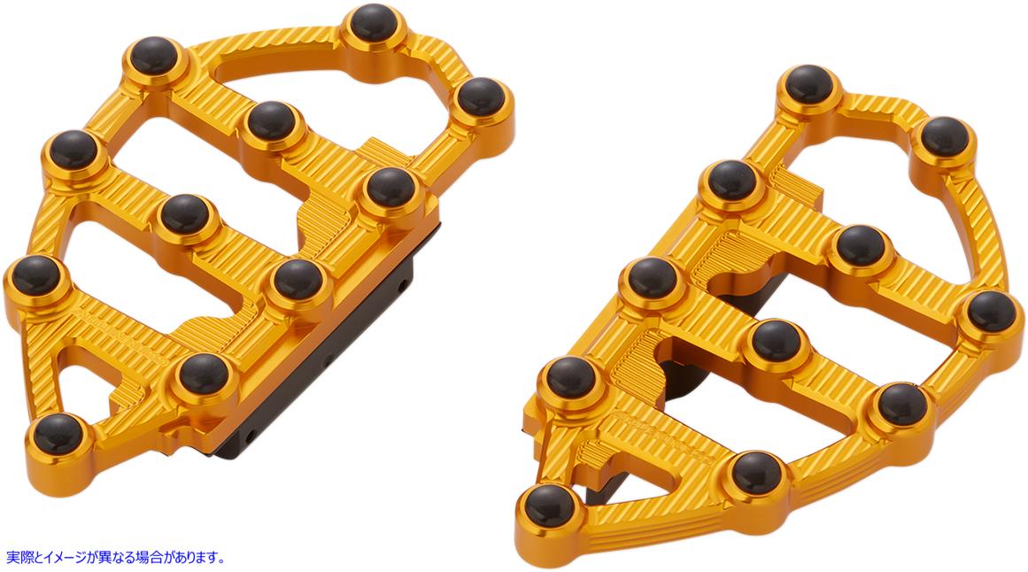 取寄せ MX パッセンジャーフロアボード - ゴールド アレンネス MX Passenger Floorboards - Gold 06-899 16210950