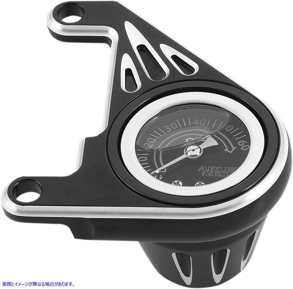 取寄せ 油圧ゲージキット - ディープカット - ブラック アレンネス Oil Pressure Gauge Kit - Deep Cut - Black 15-668 22120370