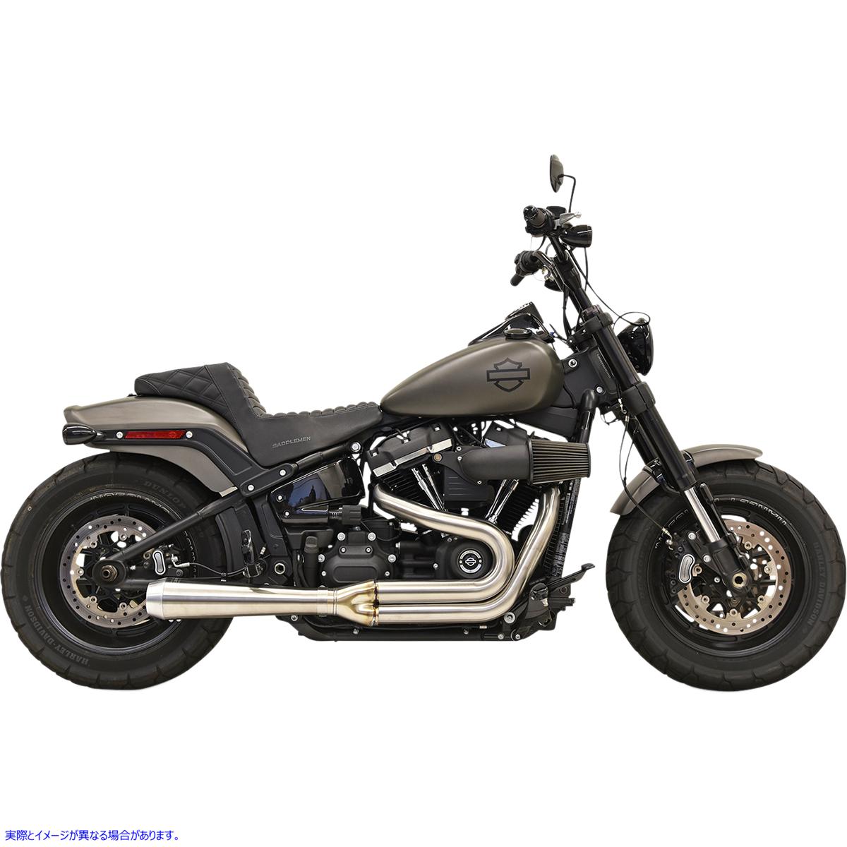 取寄せ Road Rage 2：1 Softailエキゾースト バッサーニエキゾースト 2:1 Exhaust - Stainless Steel 1S92SS 18002362