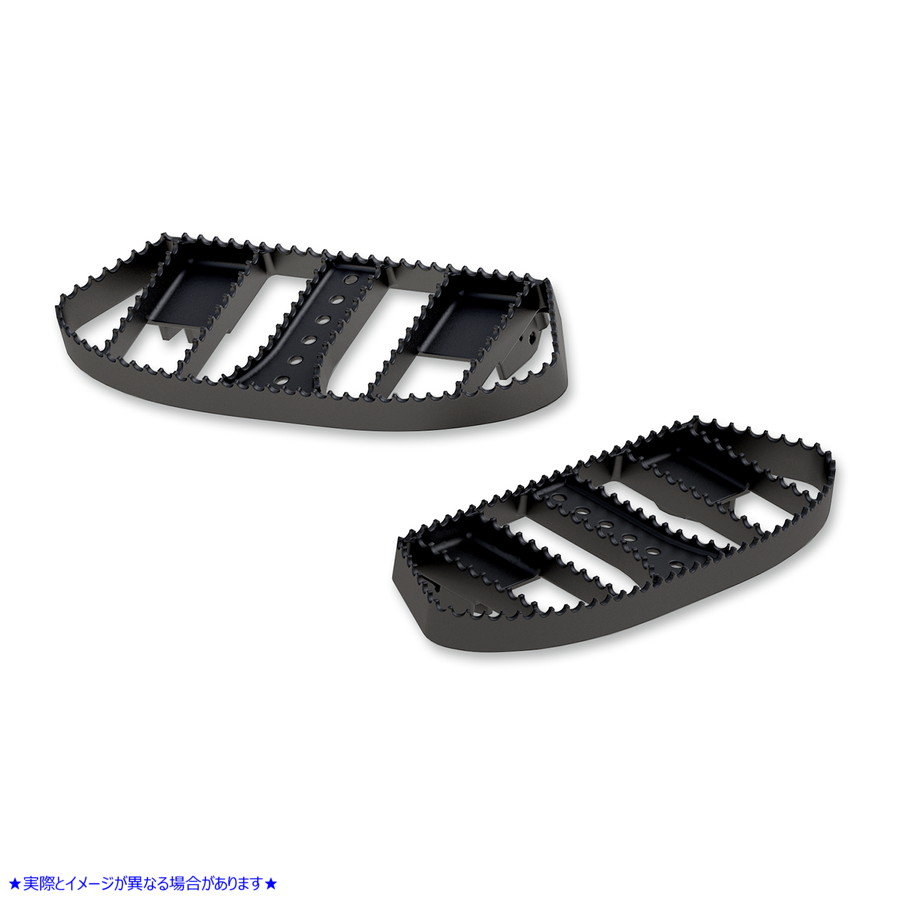 取寄せ MX ドライバー フロアボード - ブラック - FL バーリーブランド MX Driver Floorboards - Black - FL B13-1050B 16210799