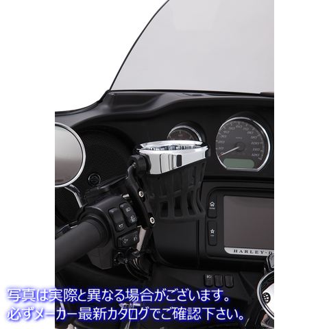 取寄せ ドリンクホルダー - パーチマウント - クローム/ブラック シロ Drink Holder - Perch Mount - Chrome/Black 50411 06360020