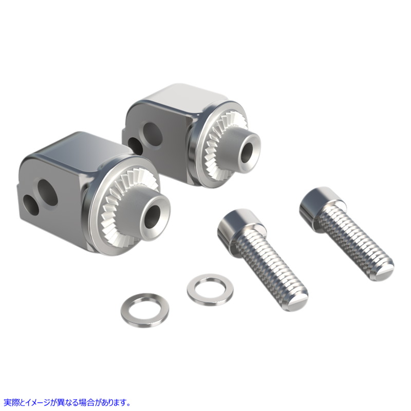 取寄せ フットレストアダプター - クローム シロ Footrest Adapter - Chrome 60015 16201859