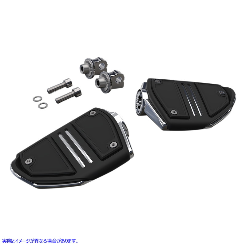 取寄せ ツインレールフットペグ - マウント付き - クローム シロ Twin Rail Footpeg - With Mount - Chrome 61405 16201862