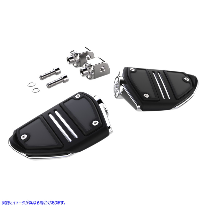 取寄せ ツインレールフットペグ - マウント付き - クローム - ソフテイル シロ Twin Rail Footpeg - With Mount - Chrome - Softail 61406 16201863