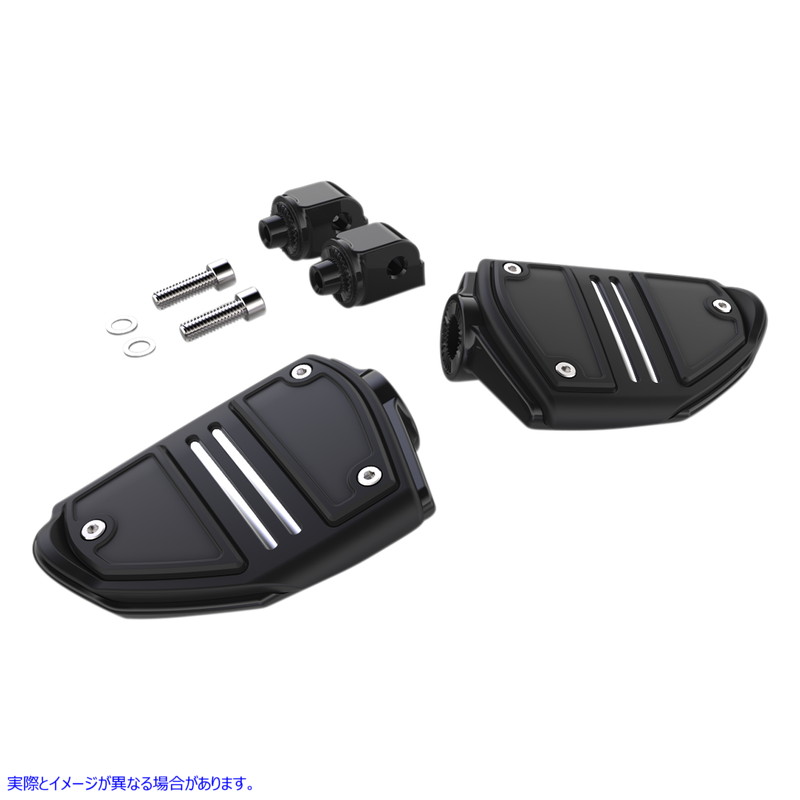 取寄せ ツインレールフットペグ - マウント付き - ブラック - ソフテイル シロ Twin Rail Footpeg - With Mount - Black - Softail 61426 16201866