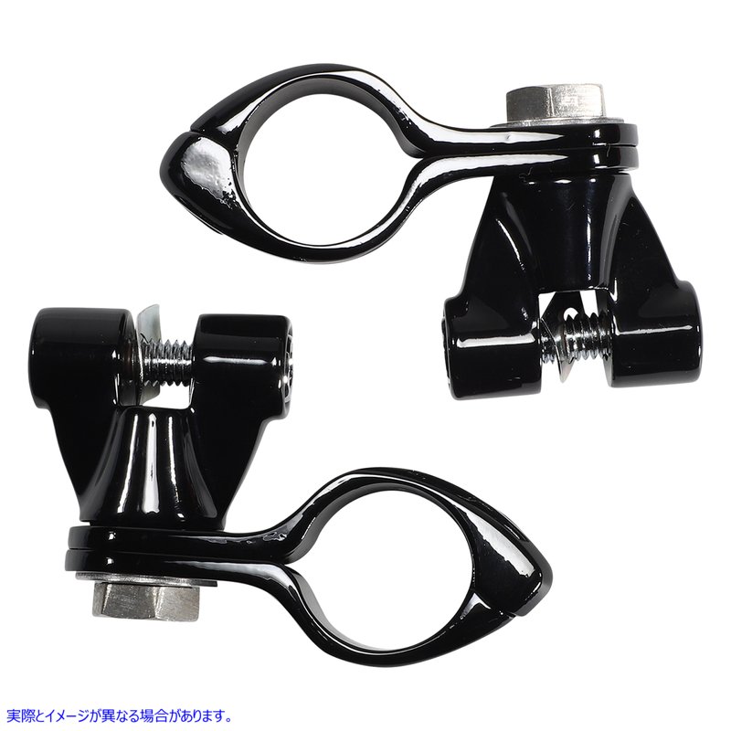 取寄せ ピンレスクレビスクランプ - ブラック シロ Pinless Clevis Clamp - Black 60022 16240302