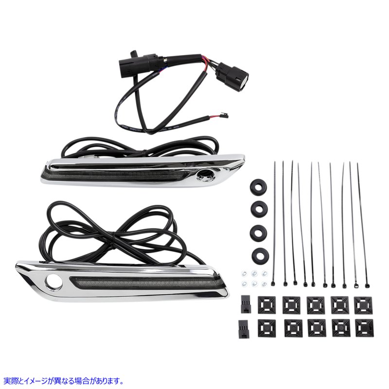 取寄せ ヒンジカバー - スモーク/クローム シロ Hinge Covers - Smoke/Chrome 40070 35011821