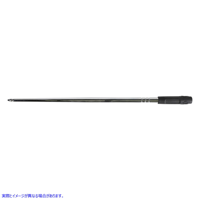 取寄せ フレキシブルアンテナ - クローム シロ Flexible Antenna - Chrome 15000 44010243