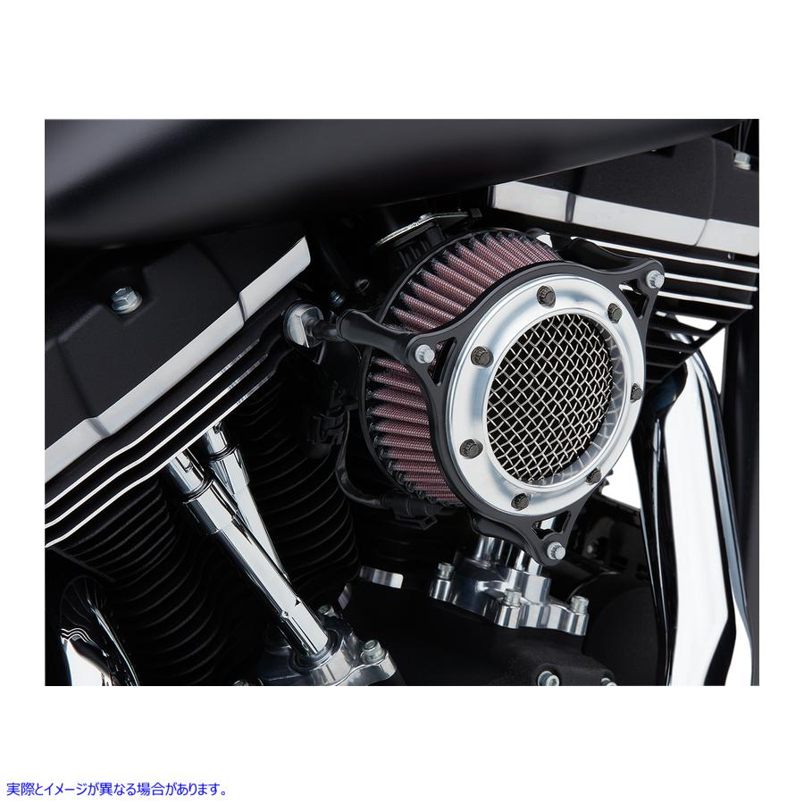 取寄せ RPT空気インテーク量 コブラ RPT Air Intake Kit - Chrome/Black - Softail 606-0104-05CB 10102303