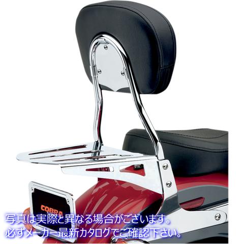 取寄せ ラウンドシシーバー - ショート - FLSTF/FXST コブラ Round Sissy Bar - Short - FLSTF/FXST 602-1300 15010361