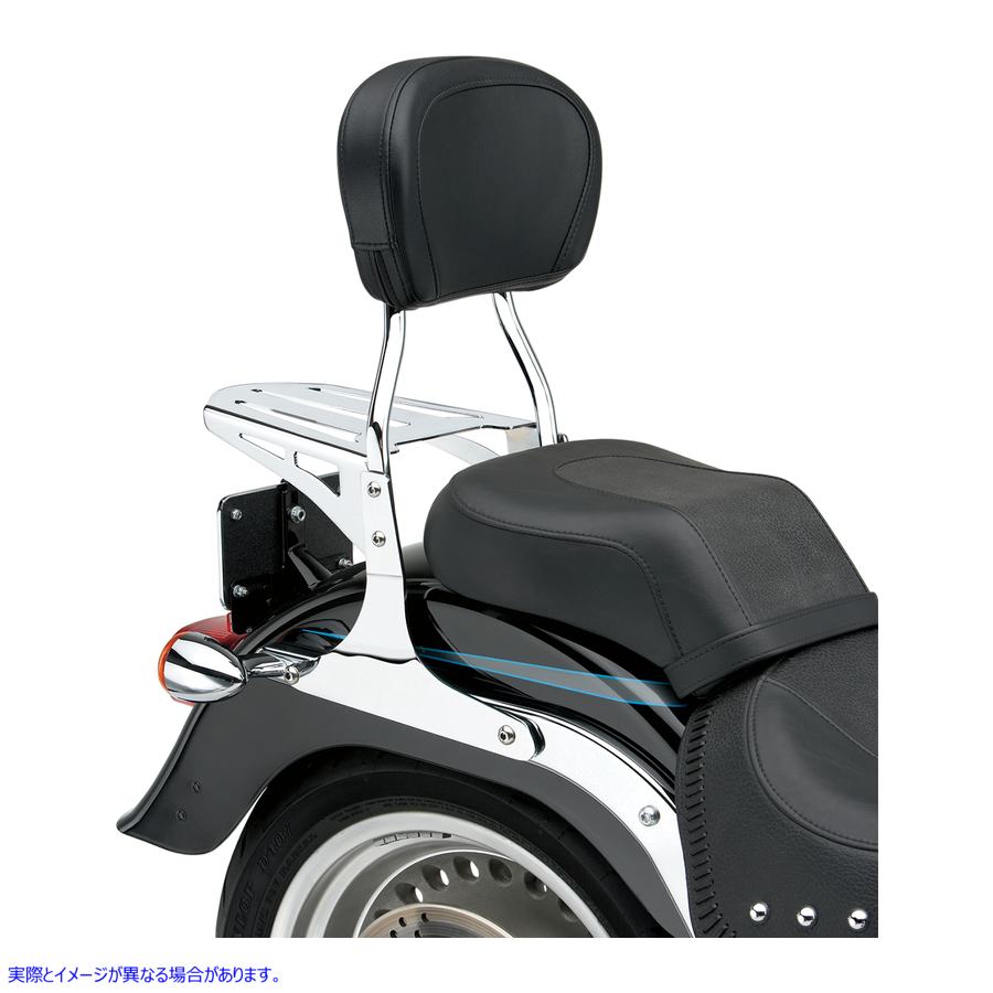 取寄せ ラウンドシシーバー - スタンダード - FLSTF/FXST コブラ Round Sissy Bar - Standard - FLSTF/FXST 602-1251 15010365