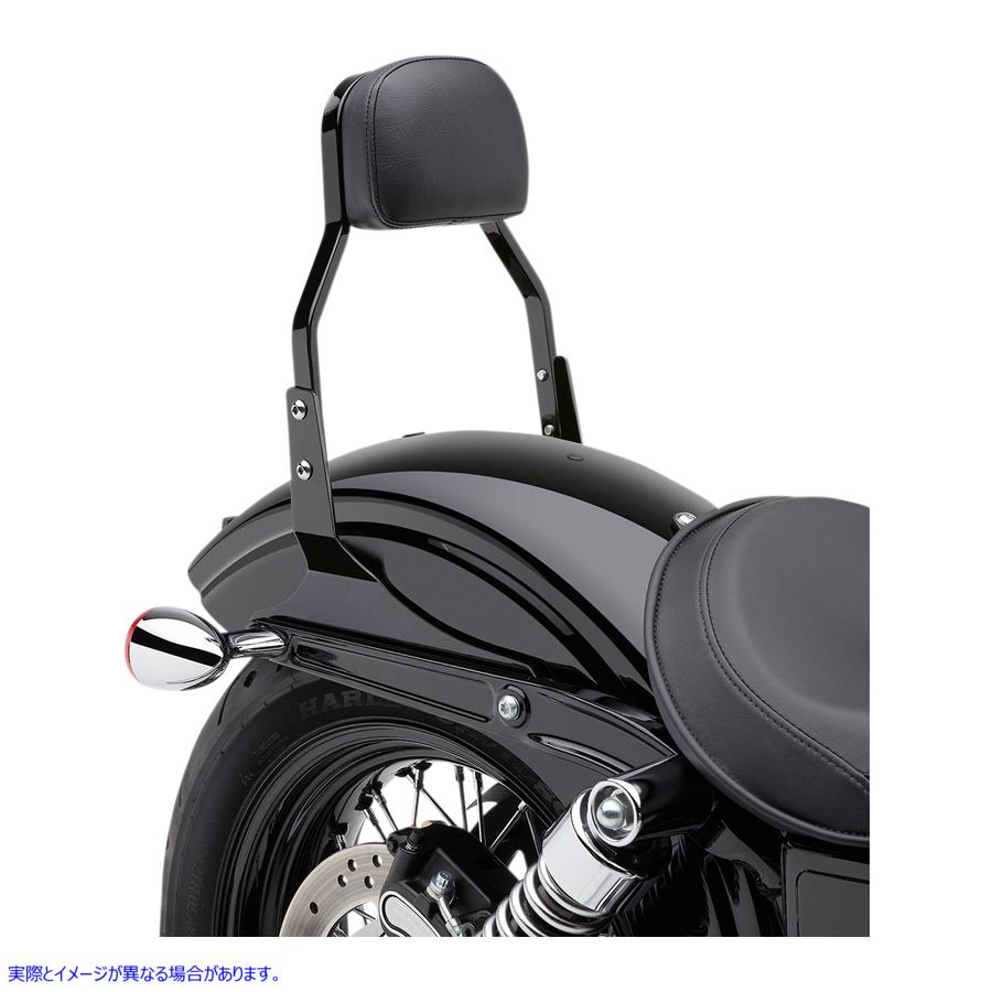 取寄せ ミニシシーバー - ブラック - ダイナ コブラ Mini Sissy Bar - Black - Dyna 602-1102B 15010453