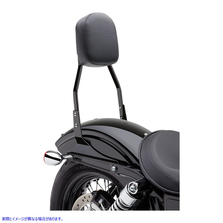 取寄せ スタンダードシシーバー - ブラック - ソフテイル コブラ Standard Sissy Bar - Black - Softail 602-1151B 15010457