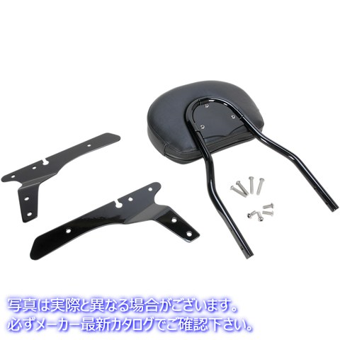 取寄せ ラウンドシシーバー - ショート - ブラック - スポーツスター コブラ Round Sissy Bar - Short - Black - Sportster 602-1253B 15010469