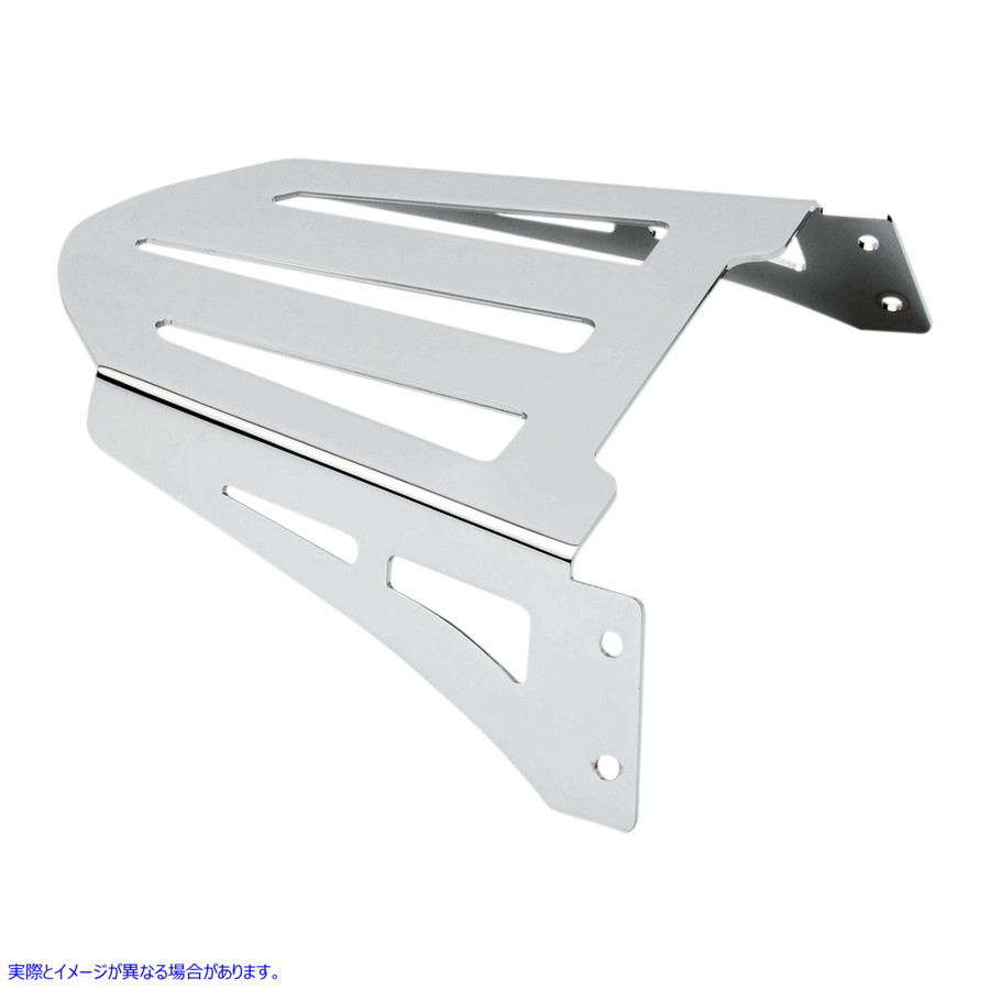 取寄せ シシーバー ラゲッジラック - クローム - レーザーカット コブラ Sissy Bar Luggage Rack - Chrome - Laser-cut 02-3601 15100064