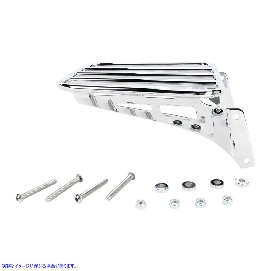 取寄せ ラゲッジラック - クローム - チューブラー コブラ Luggage Rack - Chrome - Tubular 02-4466 15100129