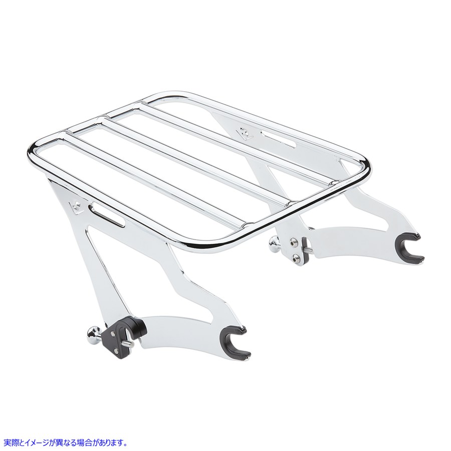 取寄せ 取り外し可能な荷物ラック - クローム コブラ Detachable Luggage Rack - Chrome 602-2500 15100289