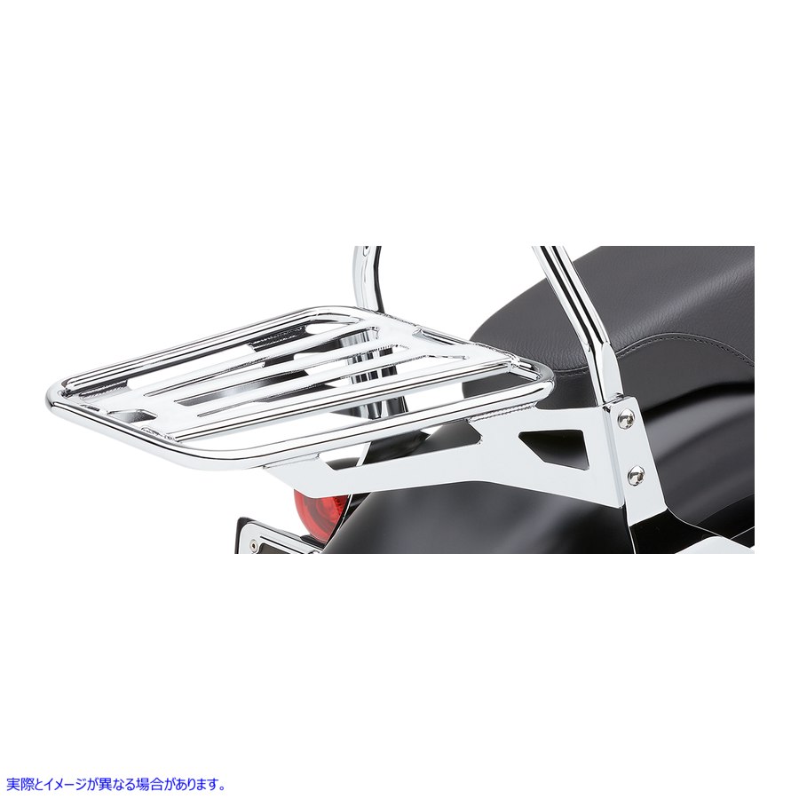 取寄せ シシーバー ラゲッジラック - クローム - チューブラー コブラ Sissy Bar Luggage Rack - Chrome - Tubular 602-3500 15100306