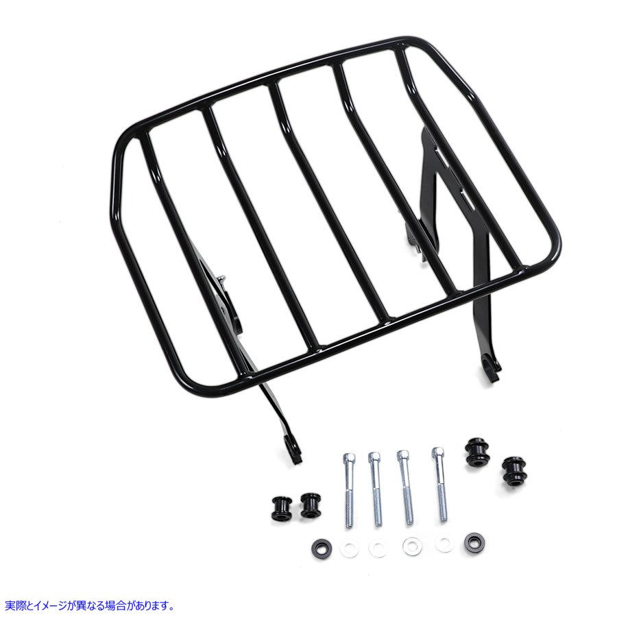 取寄せ BigAssR取り外し可能なソロ荷物ラック コブラ Detachable Solo Rack - FLHC - Black 602-2614B 15100488
