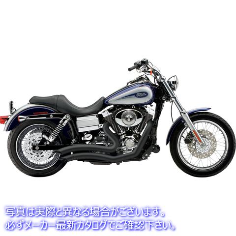 取寄せ スピードスターは短いエキゾーストシステムを一掃しました コブラ Speedster Swept Short Exhaust - Black - '06-'11 Dyna 6227B 18001467