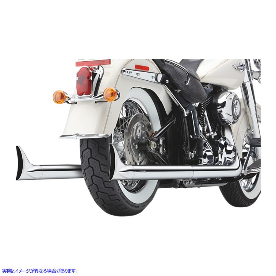 取寄せ 悪いhombreデュアルエキゾーストシステム コブラ True Dual Exhaust - Fishtail - '86-'06 Softail 6987 18001754