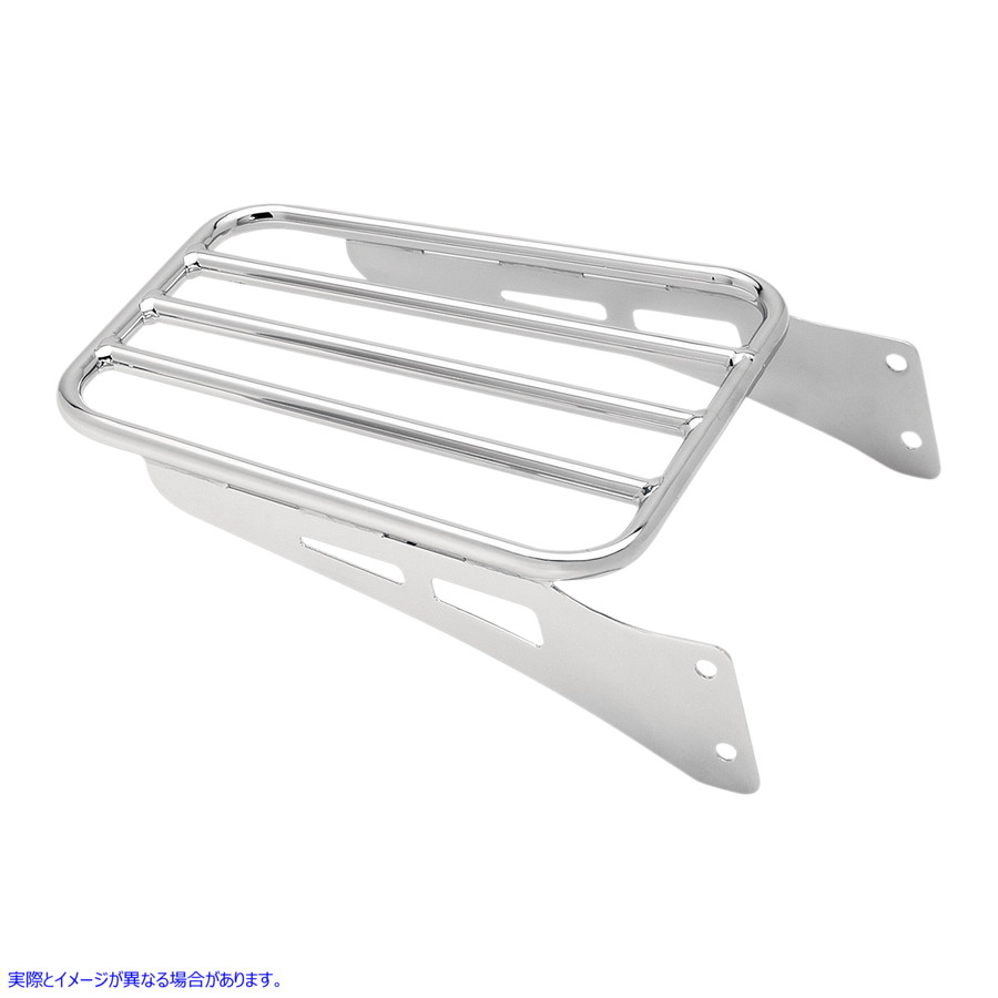 取寄せ コブラシシーバーの荷物ラック コブラ Sissy Bar Luggage Rack - Chrome - Tubular 02-3500 BLV23500