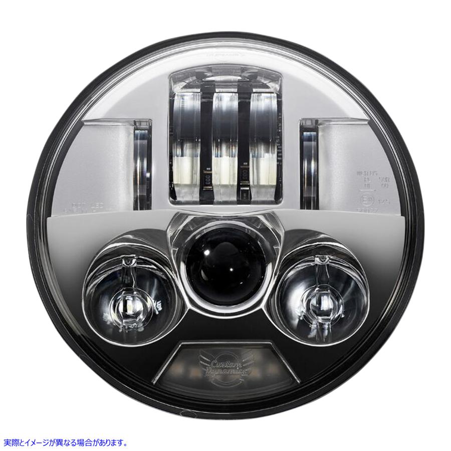 取寄せ 5.75 ProbeamRLEDヘッドランプ カスタムダイナミクス ProBEAM LED Headlamp 5.75 - Chrome PB-575-C 20011750