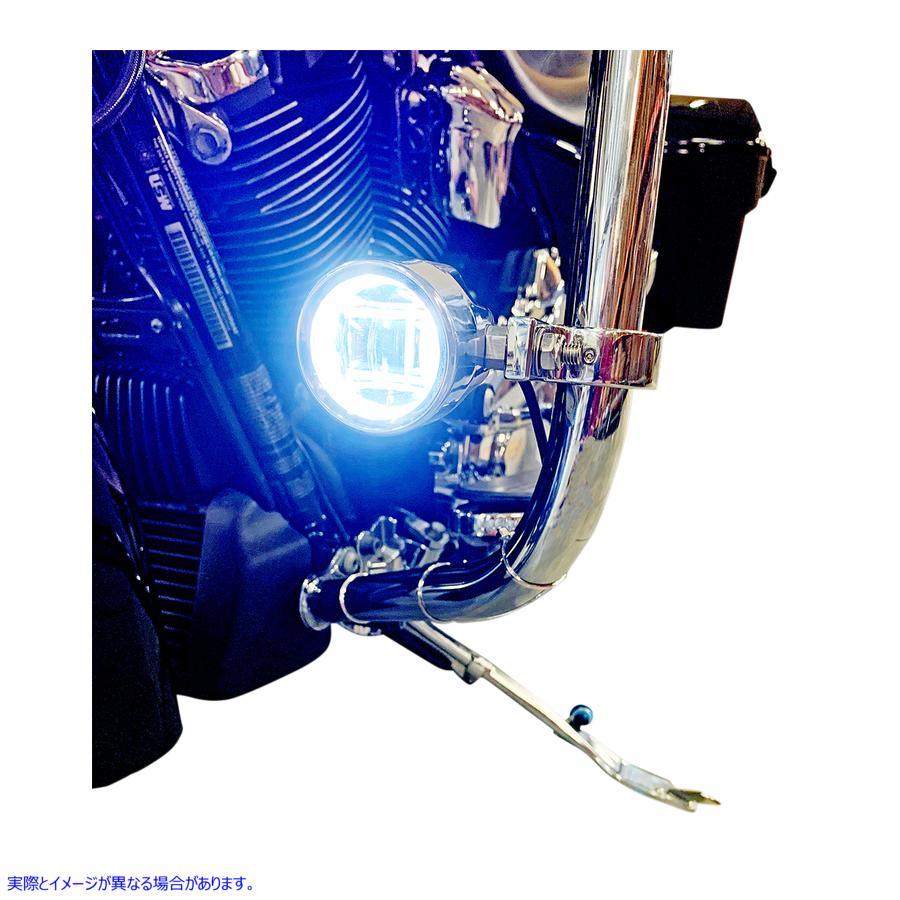 取寄せ LEDフォグランプ - BCM - クローム カスタムダイナミクス Fog Light - Chrome - Clear Lens PB-FOG-BCM-C 20012196
