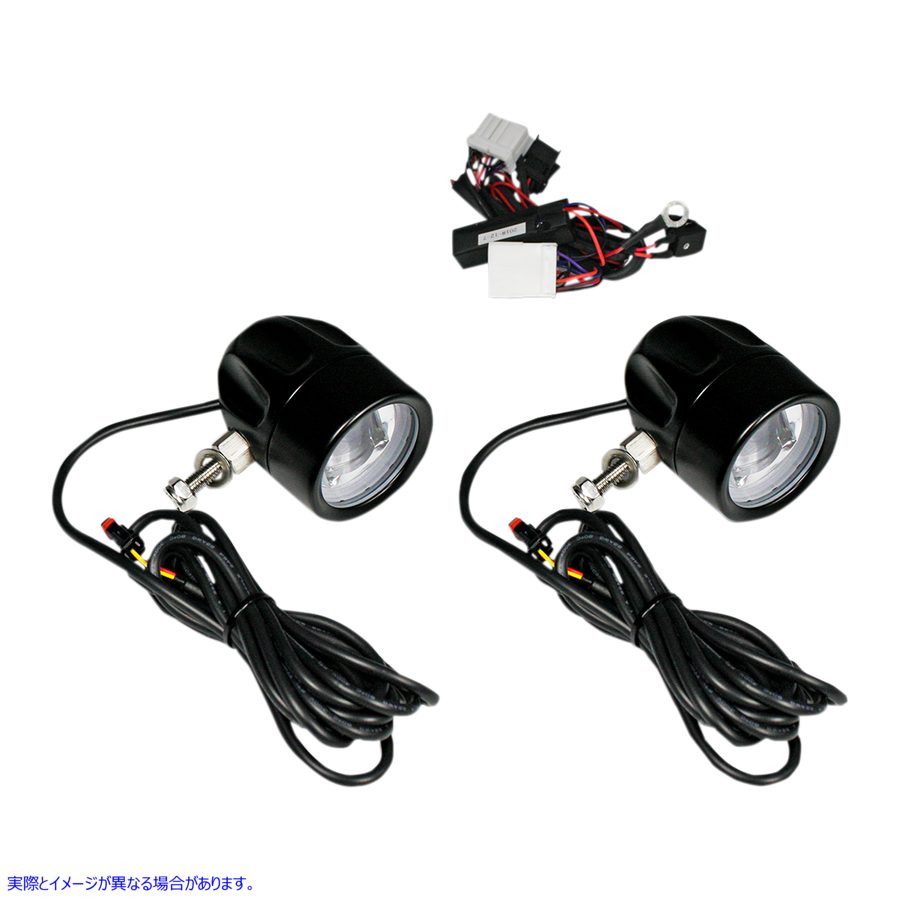 取寄せ LEDフォグランプ - HD - ブラック カスタムダイナミクス Fog Light - Black - Clear Lens PB-FOG-HD-B 20012197