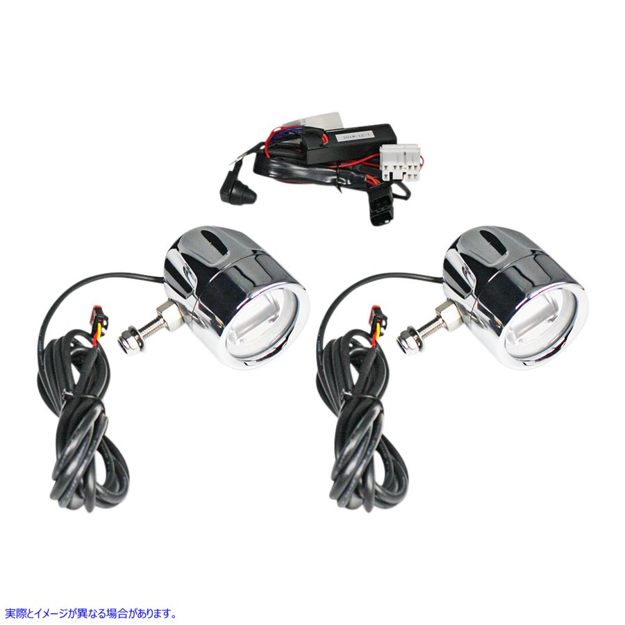 取寄せ LEDフォグランプ - HD - クローム カスタムダイナミクス Fog Light - Chrome - Clear Lens PB-FOG-HD-C 20012198