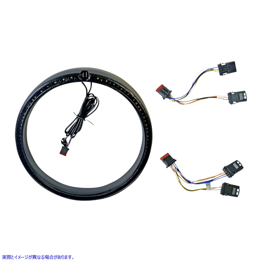 取寄せ 標準トリムリング - ブラック カスタムダイナミクス Trim Ring - Standard Turn Signal - Black PB-7TR-AW-1B 20012307