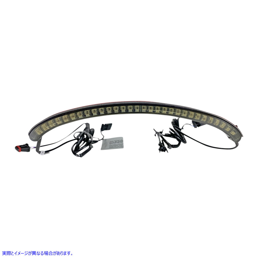 取寄せ ウィンカー付きLEDテールライト - スモーク カスタムダイナミクス LED Taillight with Turn Signal - Smoke CD-FATBOB-S 20101406