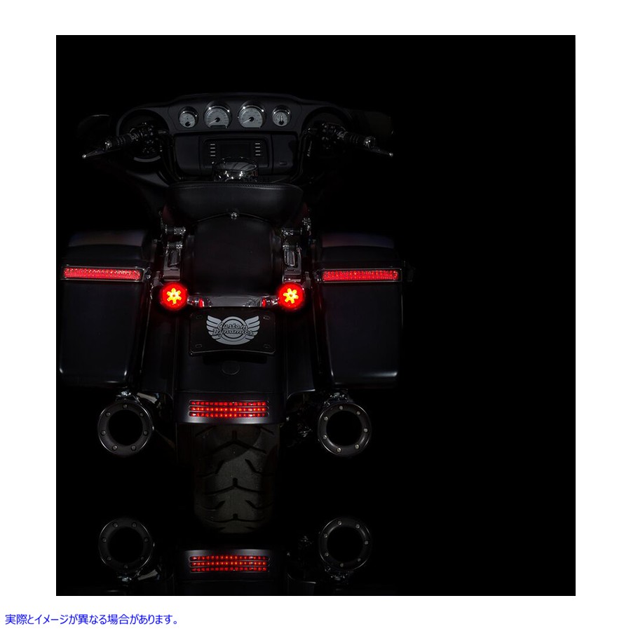 取寄せ リアターンシグナルインサート - 1157ベース - レッド カスタムダイナミクス Rear Turn Signal Insert - 1157 Bases - Red PB-RR-1157 20201573