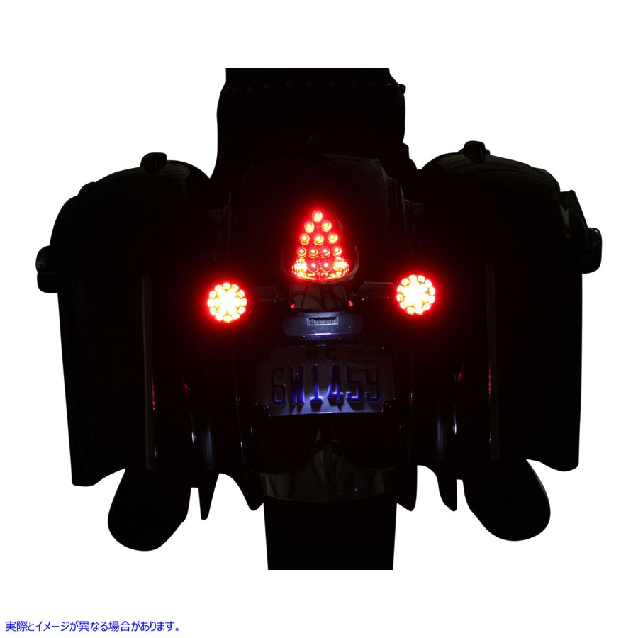 取寄せ ProBEAMR ターンシグナル - ブラック/レッド カスタムダイナミクス ProBEAMR Turn Signals - Black/Red PB-IND-RTS-R-B 20201745